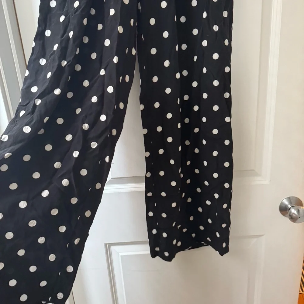 Polka Dot Wide Leg Pants - Picture 2 of 5